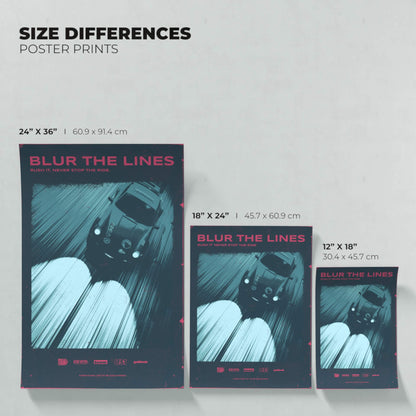 Blur The Lines - Matte Poster