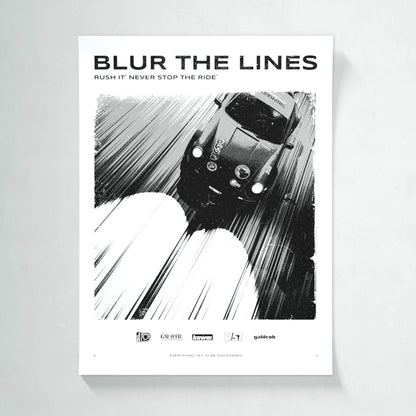 Blur The... BW - Matte Poster
